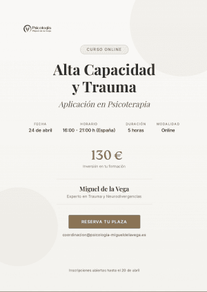 Seminario Alta Capacidad y Trauma Complejo 24 abril 2026