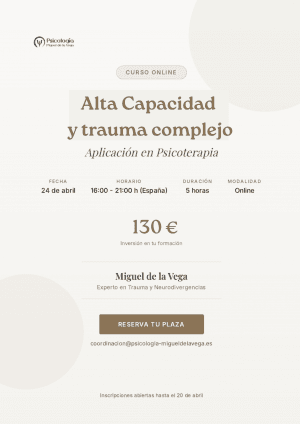 Seminario Alta Capacidad y Trauma Complejo 24 abril 2026